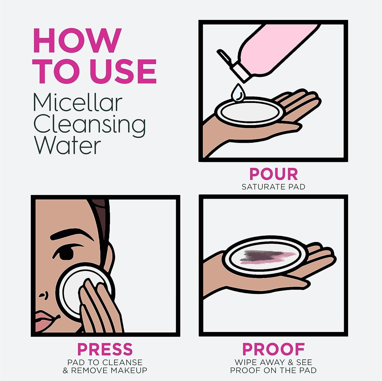 Hydrating Micellar Water with Rose Water and Glycerin, Gentle Facial Cleanser and Makeup Remover for All Skin Types, Vegan and Cruelty-Free, 13.5 Fl Oz (400 mL)