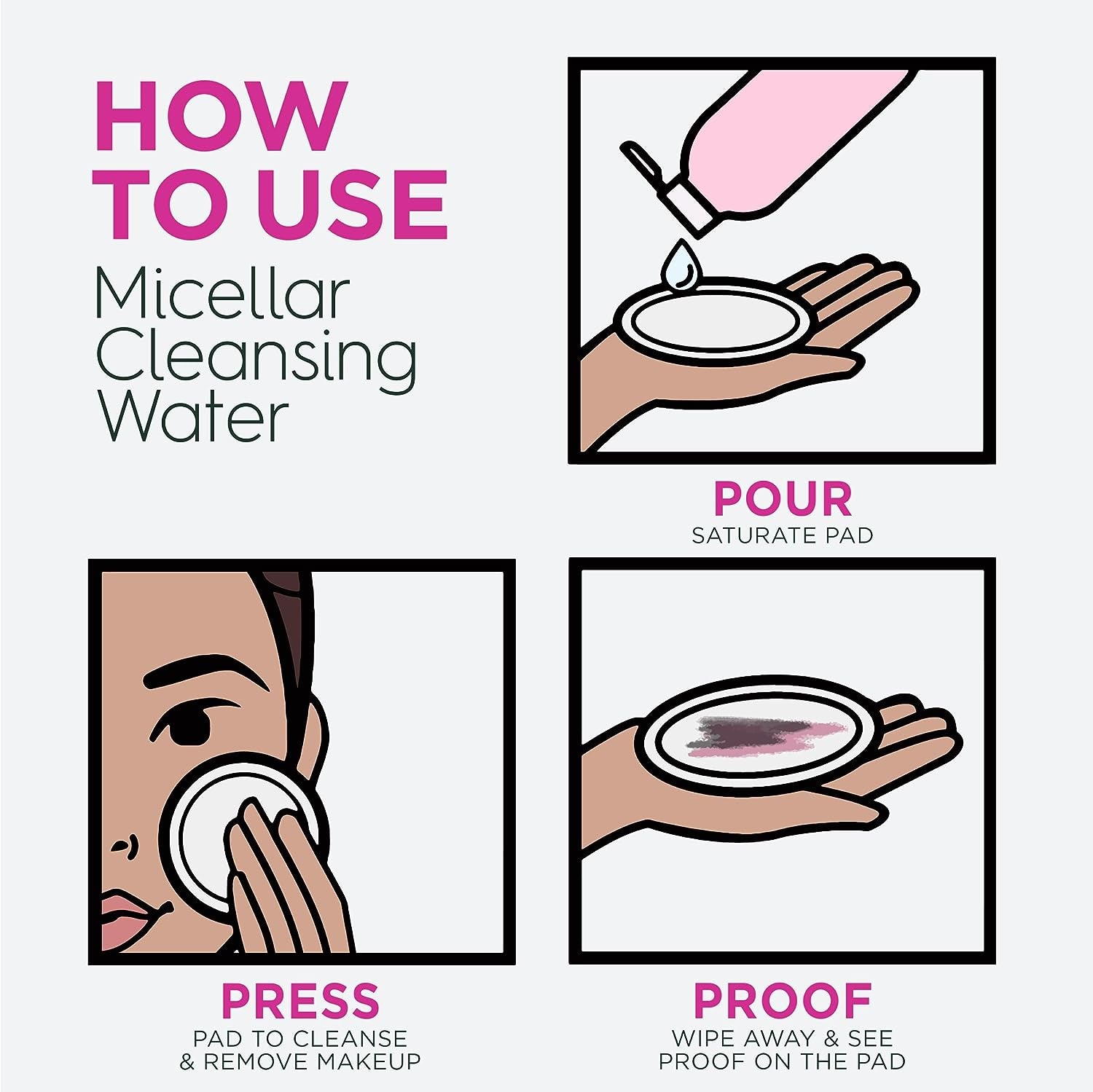 Hydrating Micellar Water with Rose Water and Glycerin, Gentle Facial Cleanser and Makeup Remover for All Skin Types, Vegan and Cruelty-Free, 13.5 Fl Oz (400 mL)